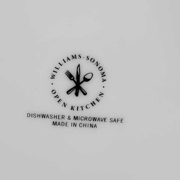 Williams Sonoma Open Kitchen Salad Plate 9" Gold Trim Porcelain 2-Pc Dinnerware - Picture 3 of 15